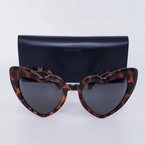 Saint Laurent Heart Havana-Havana brown shades NEW!!! SAINT LAURENT Heart Sunglasses LOULOU SL181 006  main image 2